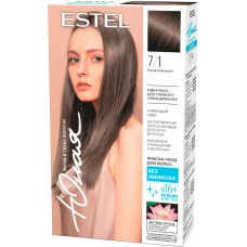 Краска-уход без аммиака для волос ESTEL ЮНАЯ 7/1 русый пепельный